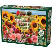Cobble Hill Sunflower Farm, 1,000 Piece Puzzle, 40208
