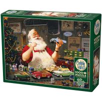 Cobble Hill Santa Painting Cars, 1,000 Piece Puzzle, 40224