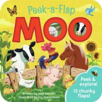 Cottage Door Press Board Book, Peek-a-Flap MOO, 1001170