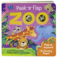Cottage Door Press Board Book, Peek-a-Flap ZOO, 1001190