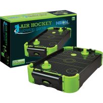 PMT Neon Wooden Tabletop Air Hockey Game, 10117