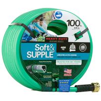 SWAN® Soft&SUPPLE Garden Hose, CSNSS58100, 5/8 IN x 100 FT