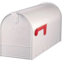 Gibraltar Heavy Duty Post-Mount Large Mailbox, E1600WAM, White
