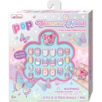 Hot Focus Tie Dye Butterfly Pop Glamour Nails, 031TB
