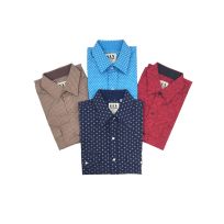ELY CATTLEMAN Men's Cotton Print Long Sleeve Western Shirt