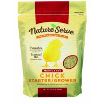 NatureServe® Medicated Chick Starter/Grower Feed, 290004, 10 LB Bag