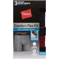 Hanes Men's Comfort Flex Fit Total Support Pouch Boxer Brief, 3- Pack