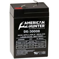 AMERICAN HUNTER® 6V 4.5A F-Tab Non-Spill Sealed Battery, DE-30008