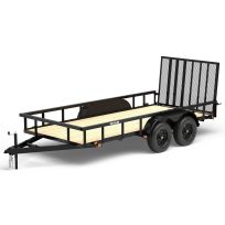 Carry-On Tandem Axle Utility Trailer with Wood Floor, 6X16GW2BRK, 6 FT x 16 FT