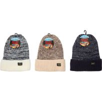 POLAR EXTREME Fleece Lined Ribbed Cuff Hat, Marled, PE-H-HAT-067-B, Assorted, One Size Fits Most