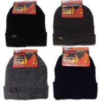 POLAR EXTREME Lined Knit Cuffed Hat, PE-H-HAT-101, Assorted