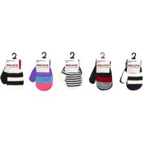 ESCAPE By POLAR EXTREME Mittens, 2-Pack, MG-1060/2, Assorted Stripe