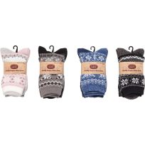 CLEAR CREEK Fairisle Polytam Boot Socks, 2-Pack, CC-314/2, Assorted, 5 - 9