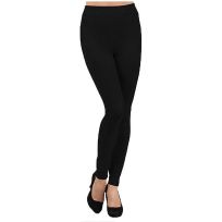 Gold Medal Seamless Fleece Lined Leggings, 362SL-SL, Black, S - XL