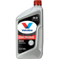 Valvoline™ Full Synthetic High Mileage Motor Oil, SAE 5W-20, 849644, 1 Quart
