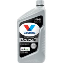 Valvoline™ Advanced Full Synthetic Motor Oil, SAE 0W-20, VV916, 1 Quart