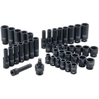 DEWALT Impact Socket Set, Combination, SAE/Mm, 3/8-Inch Drive, 42-Piece, DWMT19248