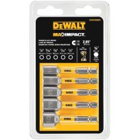 DEWALT Torsion Max Impact Nut Drivers, 5-Piece, DWATNDMI5