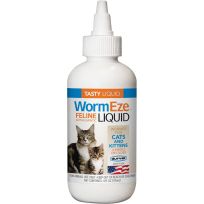 Durvet WormEze Liquid Wormer for Cats & Kittens, 051496, 4 OZ