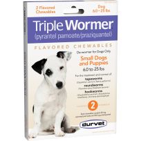 Durvet Triple Wormer, Puppies & Small Dogs, 2-Count, 041982