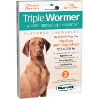Durvet Triple Wormer, Medium & Large Dogs, 2-Count, 051664