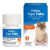 Durvet Feline Wormer Tap Tabs, 3-Count, 119694