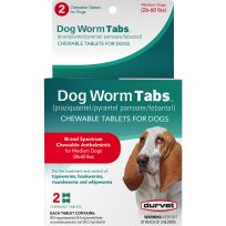 Durvet Quad Dewormer, 25-60 LB Dog, 4-Count, 119268
