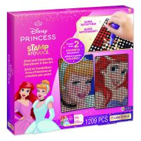 Make It Real Disney Stamp to Reveal Ariel & Cinderella Storybook & Dot Art, 4228