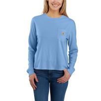 Carhartt Women's TENCEL™ Fiber Series Loose Fit Long-Sleeve Crewneck Pocket T-Shirt