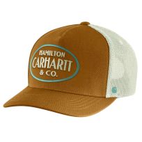 Carhartt Men's Twill Mesh-Back Hamilton Embroidered Cap