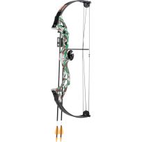 Bear ARCHERY Brave Right Hand Compound Bow Set, AYS300CR, Camo