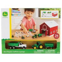John Deere Farm Playset with On-the-Go Barn, 24-Piece, 47333