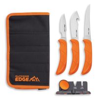 OUTDOOR EDGE® Wild Lite Knives with Sharpener and Roll Pack, P24WLRP-C