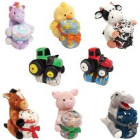 Sutton Plush Toy & Throw Blanket Set (Styles May Vary), MS-DOLTH-DB, Assorted, 40 IN x 50 IN