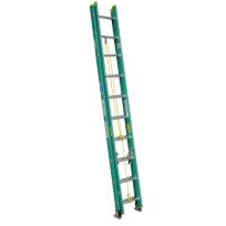 Werner Type II Green Fiberglass D-Rung Extension Ladder, D5920-2, 20 FT