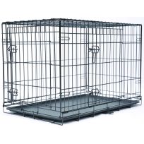 MAIN ST. PET™ 36" 2-Door Folding Pet Crate with Divider, MSP-010
