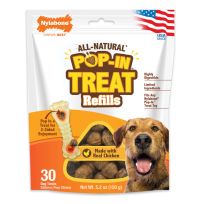 Nylabone® All-Natural Pop-In Dog Treat Refills Chicken, 30-Count, NTHR930P