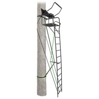 PRIMAL OUTDOORS® 17' Single Vantage Extra Wide Deluxe Grip Jaw & Truss Ladder Stand, PVLS-600
