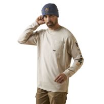Ariat® Men's Rebar™ Cotton Strong Graphic Long Sleeve T-Shirt