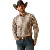 Ariat® Men's Wrinkle Free Folk Classic Fit Long Sleeve Western Shirt