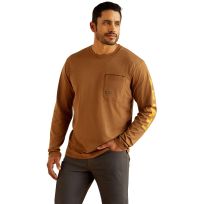 Ariat® Men's Rebar™ Workman Logo Long Sleeve T-Shirt