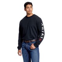 Ariat® Men's Fire Resistant Roughneck Skull Logo Long Sleeve T-Shirt