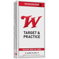 Winchester Target & Practice 10mm Auto 180 Grain Full Metal Jacket, 50-Rounds, 107558