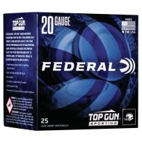 FEDERAL® Top Gun 20 Gauge 7.5 Shot Clay Targe Shotshells, 25-Rounds, 117654