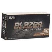 CCI® Blazer® Brass Handgun, 10mm Auto 180GR Full Metal Jacket, 50-Rounds, 120680