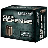 LIBERTY AMMUNITION Civil Defense 10mm 60 Grain 2400 FPS, 20-Rounds, 98421
