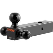 CURT® Triple Ball Mount (2-1/2 IN Hollow Shank, 1-7/8", 2" & 2-5/16" Black Balls), 45651