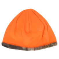 HOT SHOT® 100% Polyester 220g Fleece Reversible Beanie, B04-1E-032C-BLZ, Blaze / Realtree Edge, One Size Fits Most