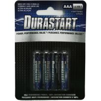 Durastart Alkaline Batteries, 4-Pack, DS-AAA4ALK, AAA