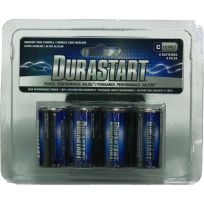 Durastart Alkaline Batteries, 8-Pack, DS-C8ALK, C